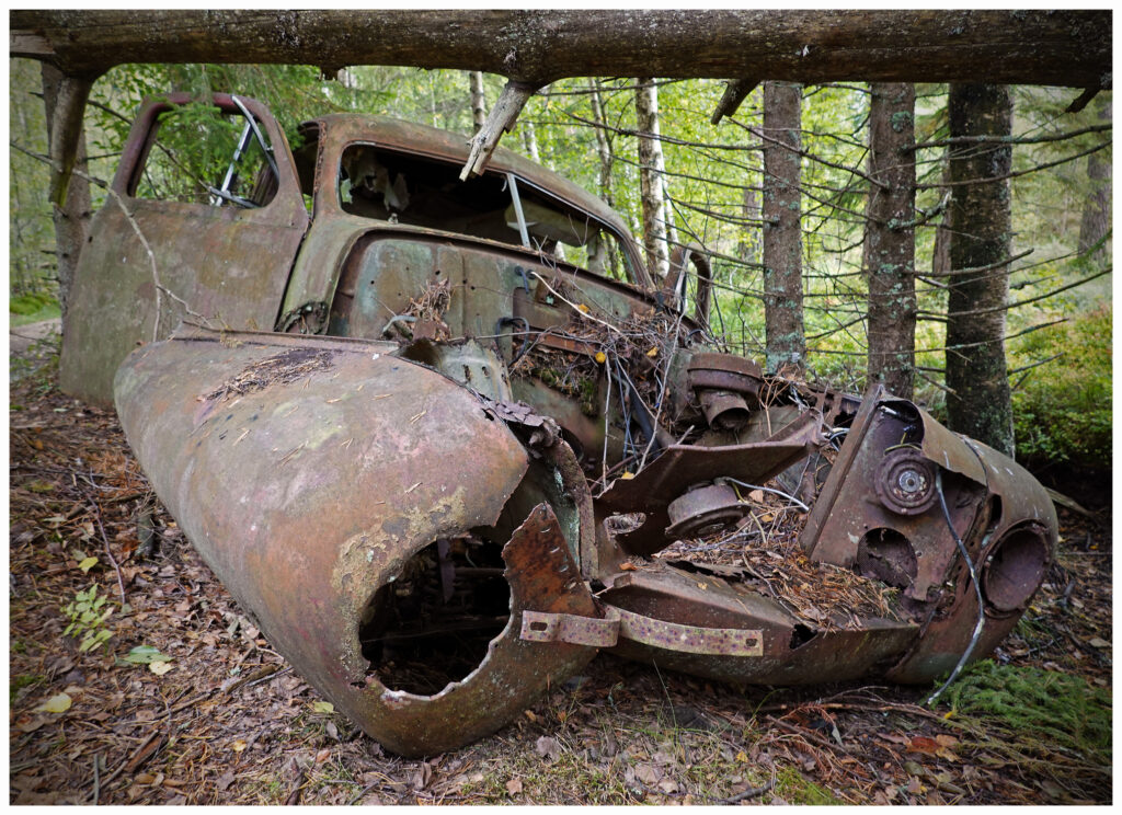 Autofriedhof Kyrkö Mosse in Schweden
