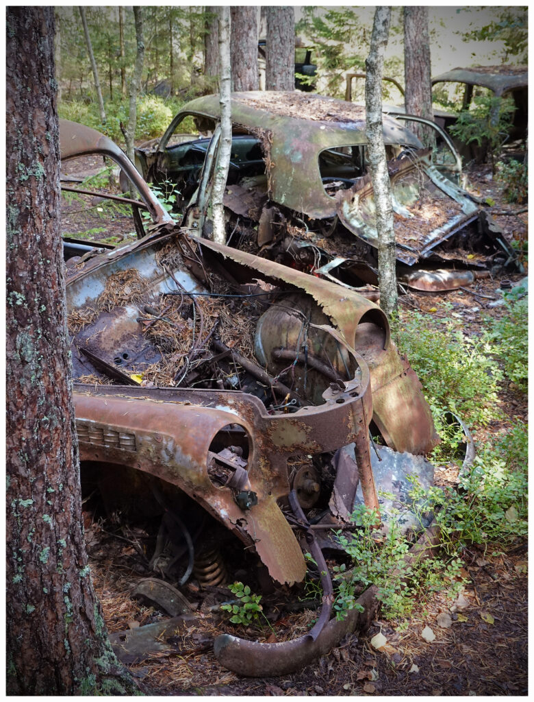 Autofriedhof Kyrkö Mosse in Schweden